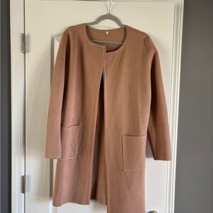 Tan Open Front Cardigan sz medium. Like new never worn.
